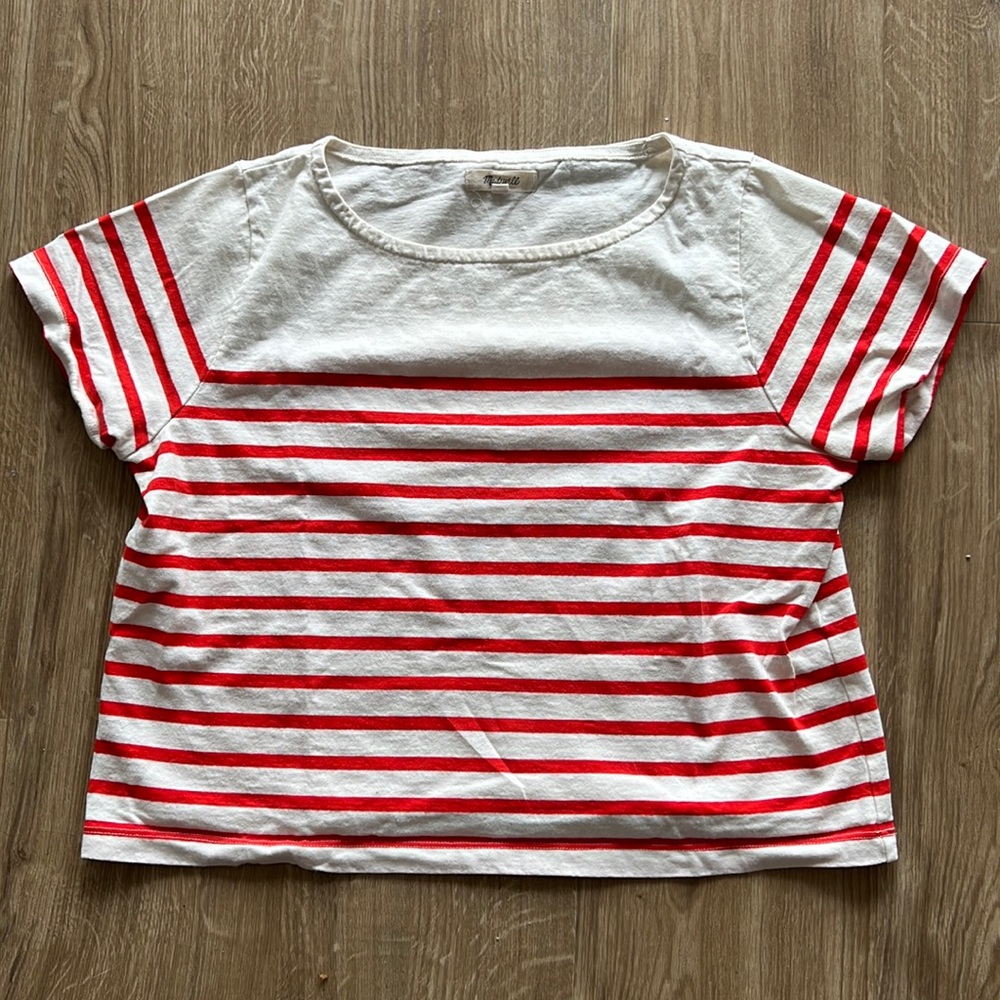 MADEWELL striped crop